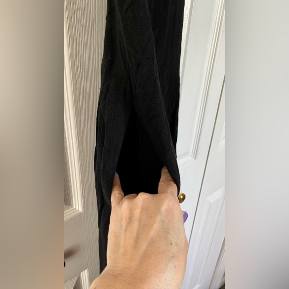 Budding Impression Black Floral Print Tie-Back Wide-Leg Jumpsuit - Picture 2 of 7